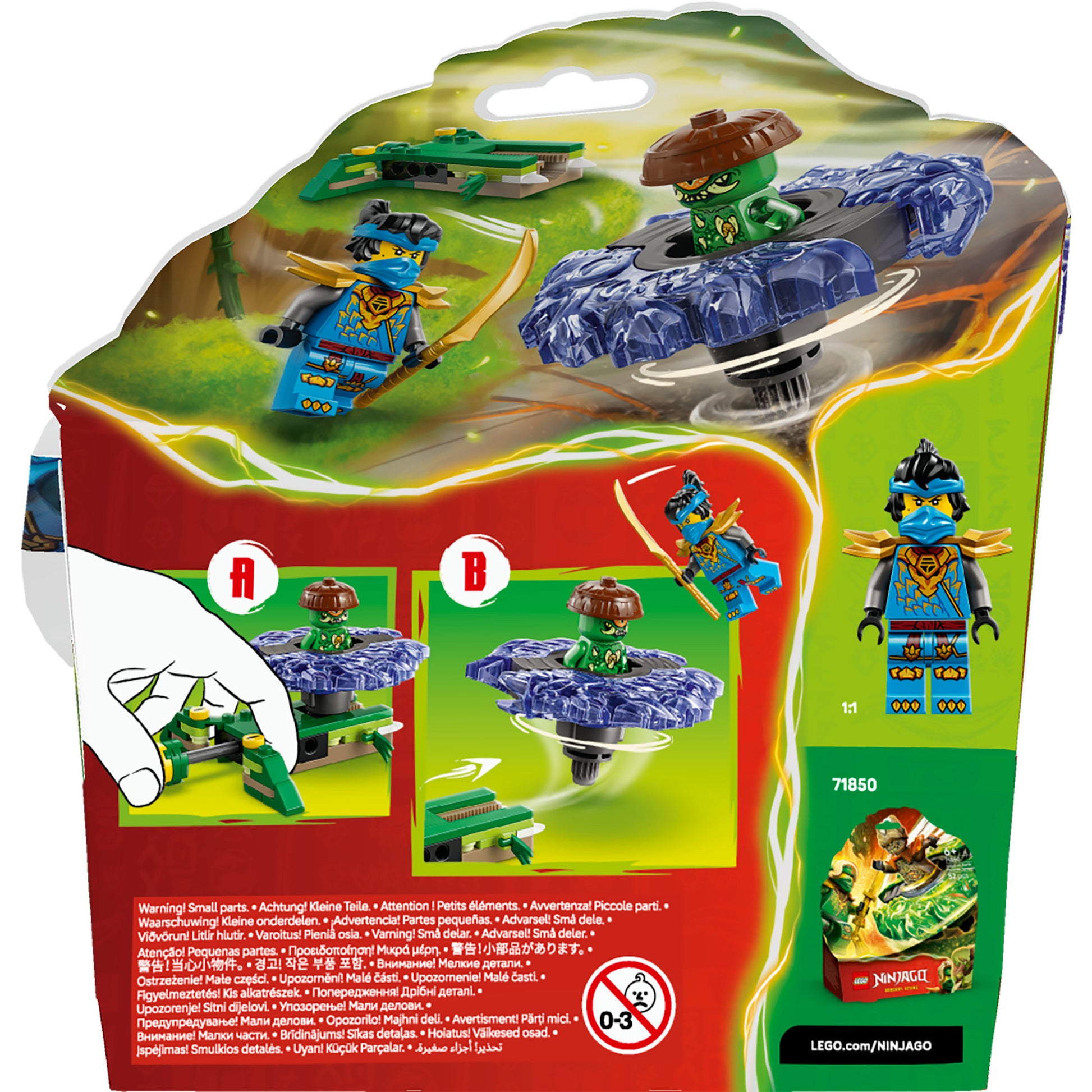 Lego ninjago 71849 nya vs. elementaire monsterspinner