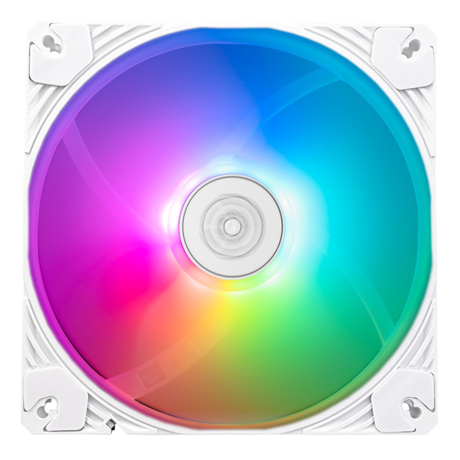 Silverstone shark force 140 argb case fan (wit, 140 x 140 x 25 mm, pwm, 4-1 pin argb (5v led))