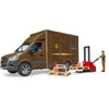 Bruder mb sprinter ups met chauffeur en toebehoren modelvoertuig (02678)