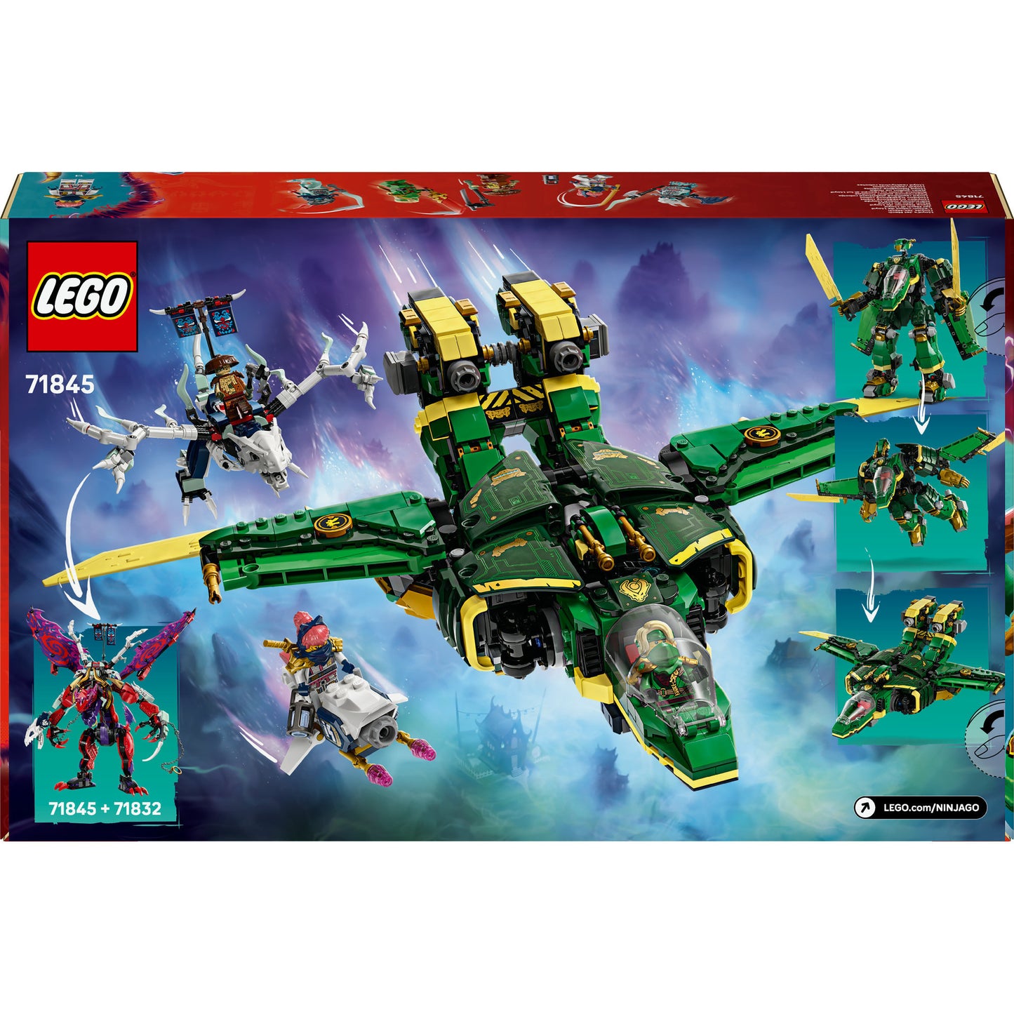 Lego ninjago - lloyds vliegtuigmecha constructiespeelgoed (71845)