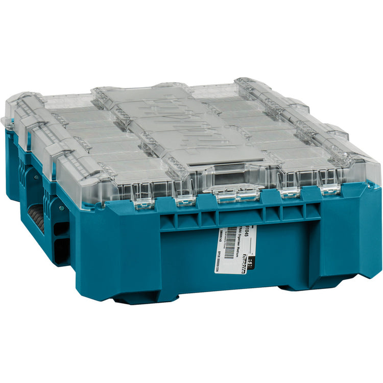 Makita maktrak organizer medium p-91045 gereedschapsbox (blauw zwart)
