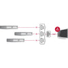 Delock 3 x hdmi in > 1 x hdmi out hdmi switch (zwart, 50 centimeter, 4k)