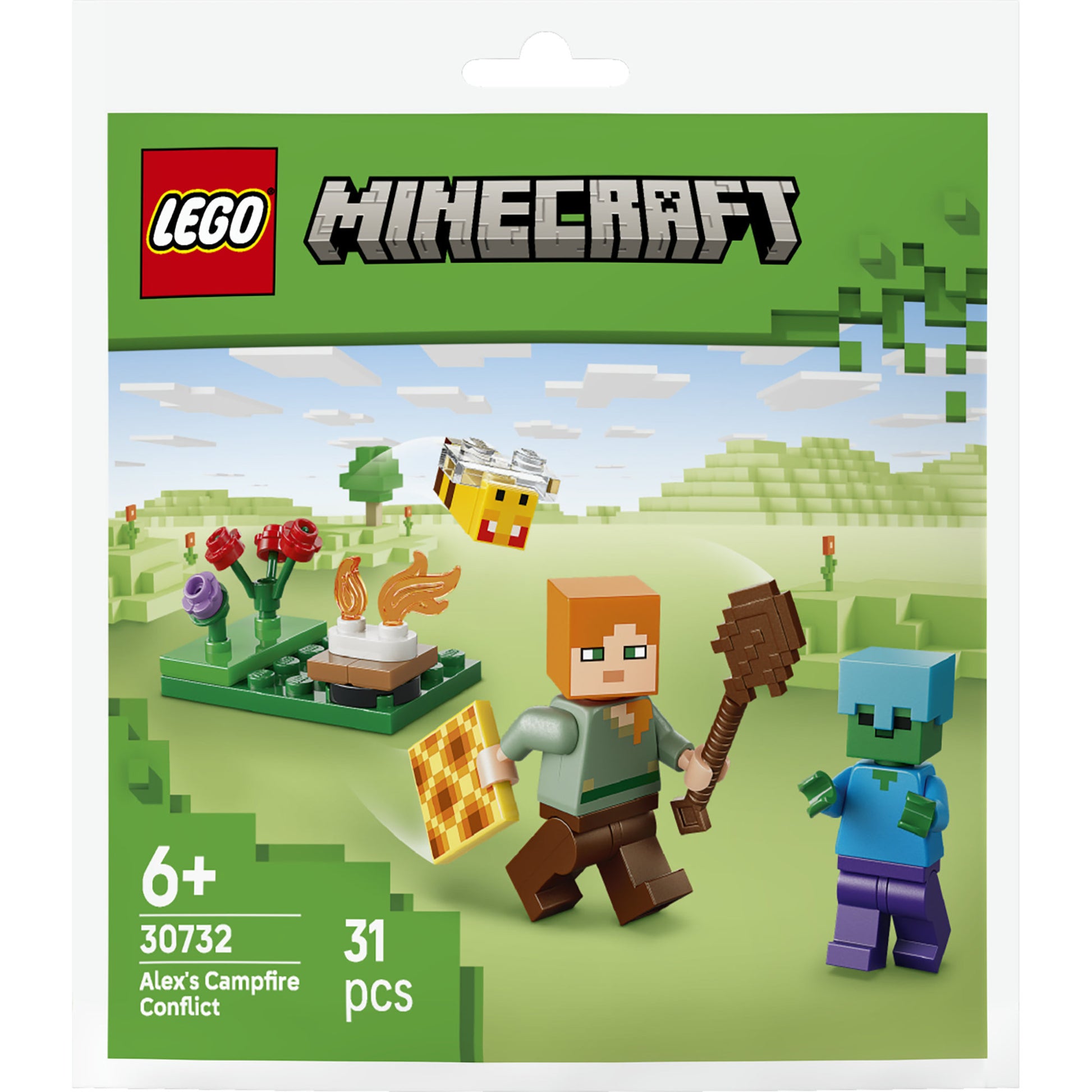 Lego minecraft 30732 alex en de strijd bij het kampvuur