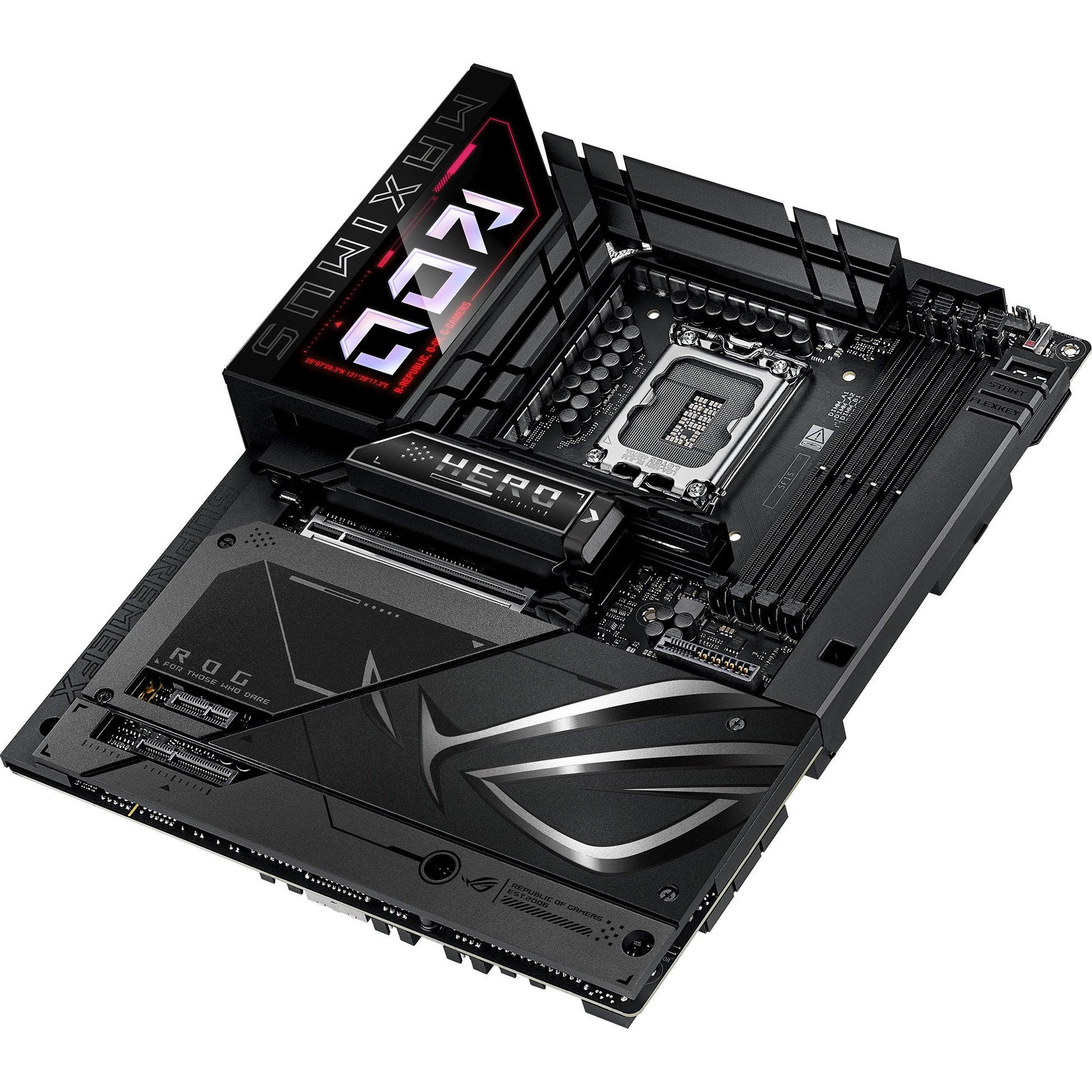 Asus rog maximus z890 hero btf socket 1851 moederbord (zwart, raid, 5 gb-lan, wi-fi 7, bt, sound, atx)