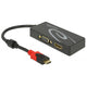 Delock usb-c > hdmi vga adapter (zwart, 0,2 meter)