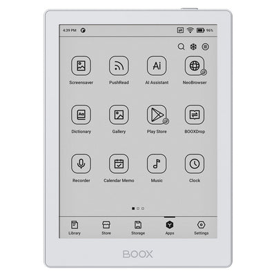 Boox go 6 e-reader (wit, 2 gb | 32 gb | android 11)
