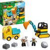 Lego duplo - truck graafmachine met rupsbanden constructiespeelgoed (10931)