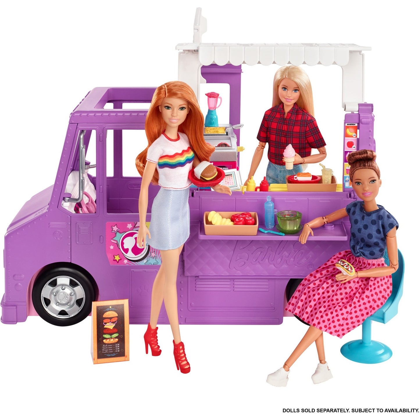 Barbie fresh 'n' fun food truck poppen accessoires