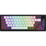 Hator skyfall pro wireless rgb mechanisch gaming toetsenbord (zwart, us lay-out (qwerty), hator aurum vanilla silent, 65%, rgb, double-shot pbt, hot-swap, 2.4ghz | bluetooth | usb-c) - afbeelding 1