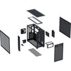 Asus prime ap303 - tempered glass panel midi tower behuizing (zwart | 2x usb-a | 1x usb-c | tempered glass)
