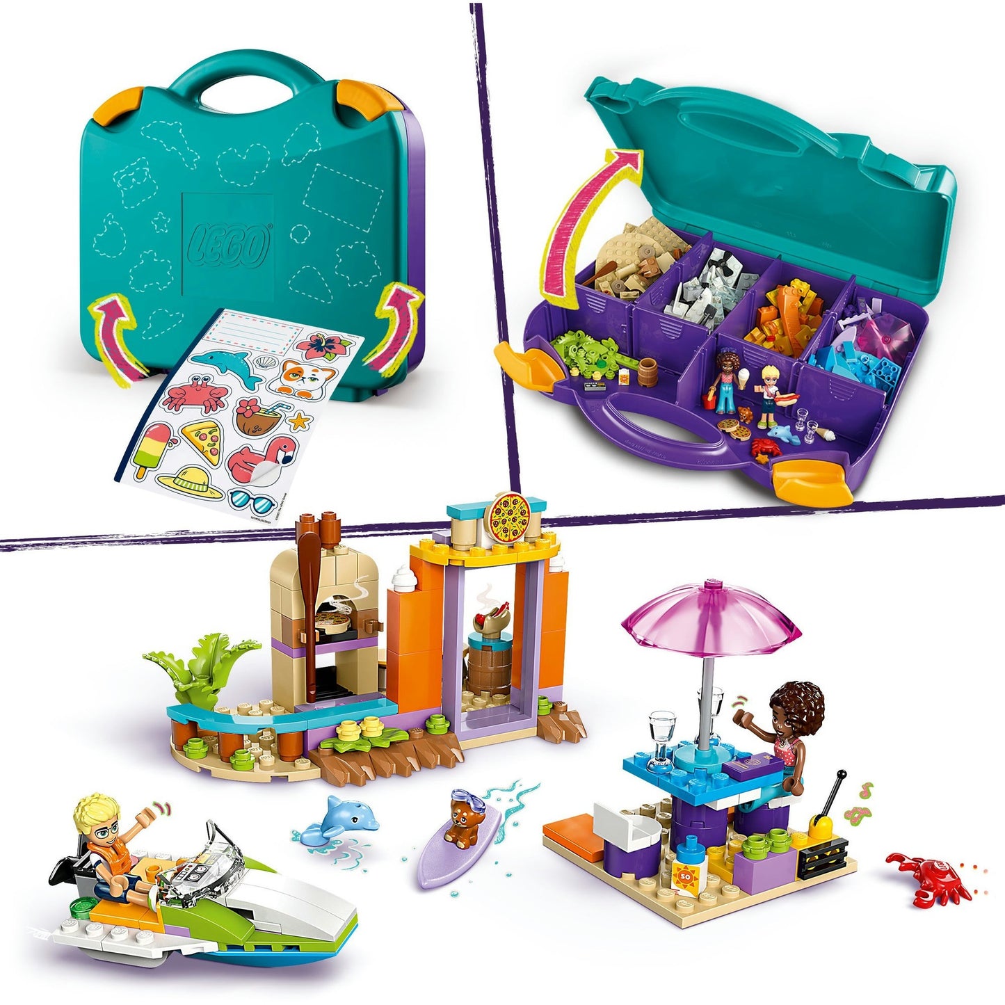 Lego friends - creatieve strandkoffer constructiespeelgoed (42672)