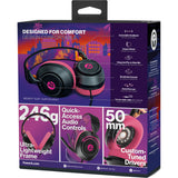 Powera lucidsound ls10 bedrade gamingheadset - middernachtelijke branding over-ear gaming headset (zwart roze, playstation 5, playstation 4, xbox series x|s, xbox one, pc, mobiel) - afbeelding 12