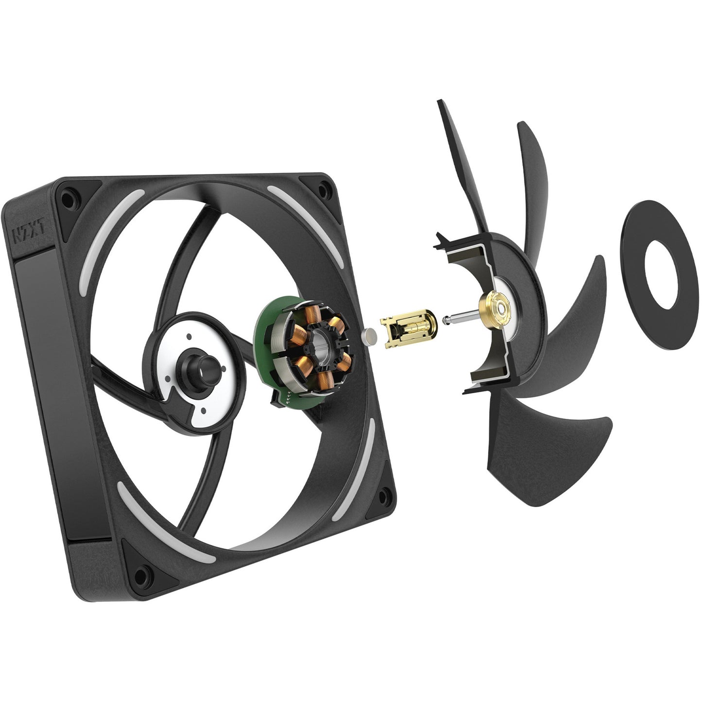 Nzxt f120x rgb case fan (zwart, 120 x 120 x 30 mm, pwm)