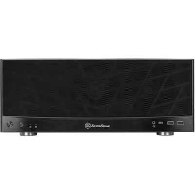Silverstone sst-gd11b htpc behuizing (zwart | 2x usb-a | 1x usb-c)