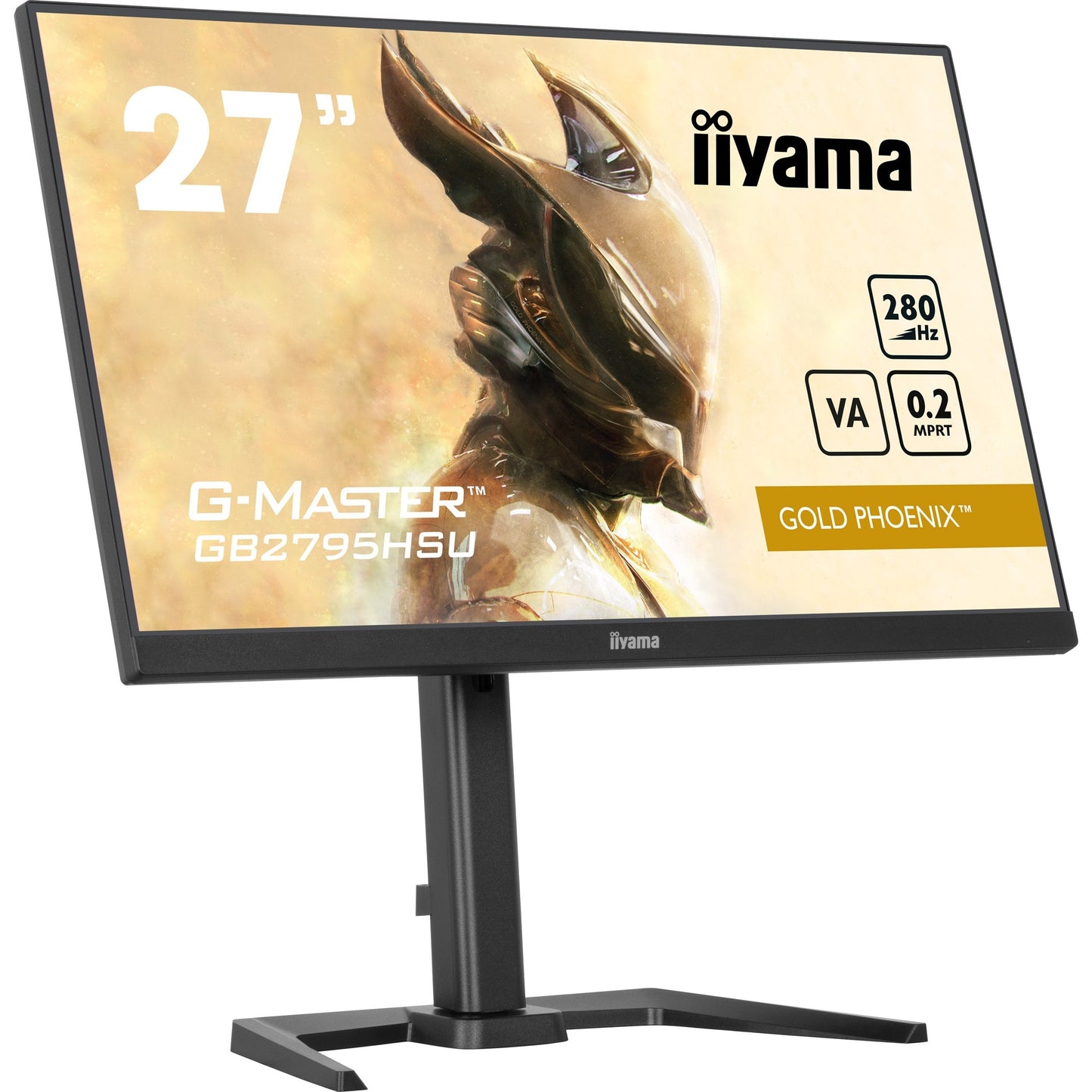 Iiyama g-master gold phoenix gb2795hsu-b1 27 gaming monitor (zwart, hdmi, displayport, 4x usb-a, 280 hz)