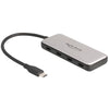 Delock 4-port usb-c + pd 85 watt usb-hub (grijs)