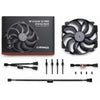 Noctua nf-a14x25r g2 pwm chromax.black case fan (zwart, 140 x 140 x 25 mm)