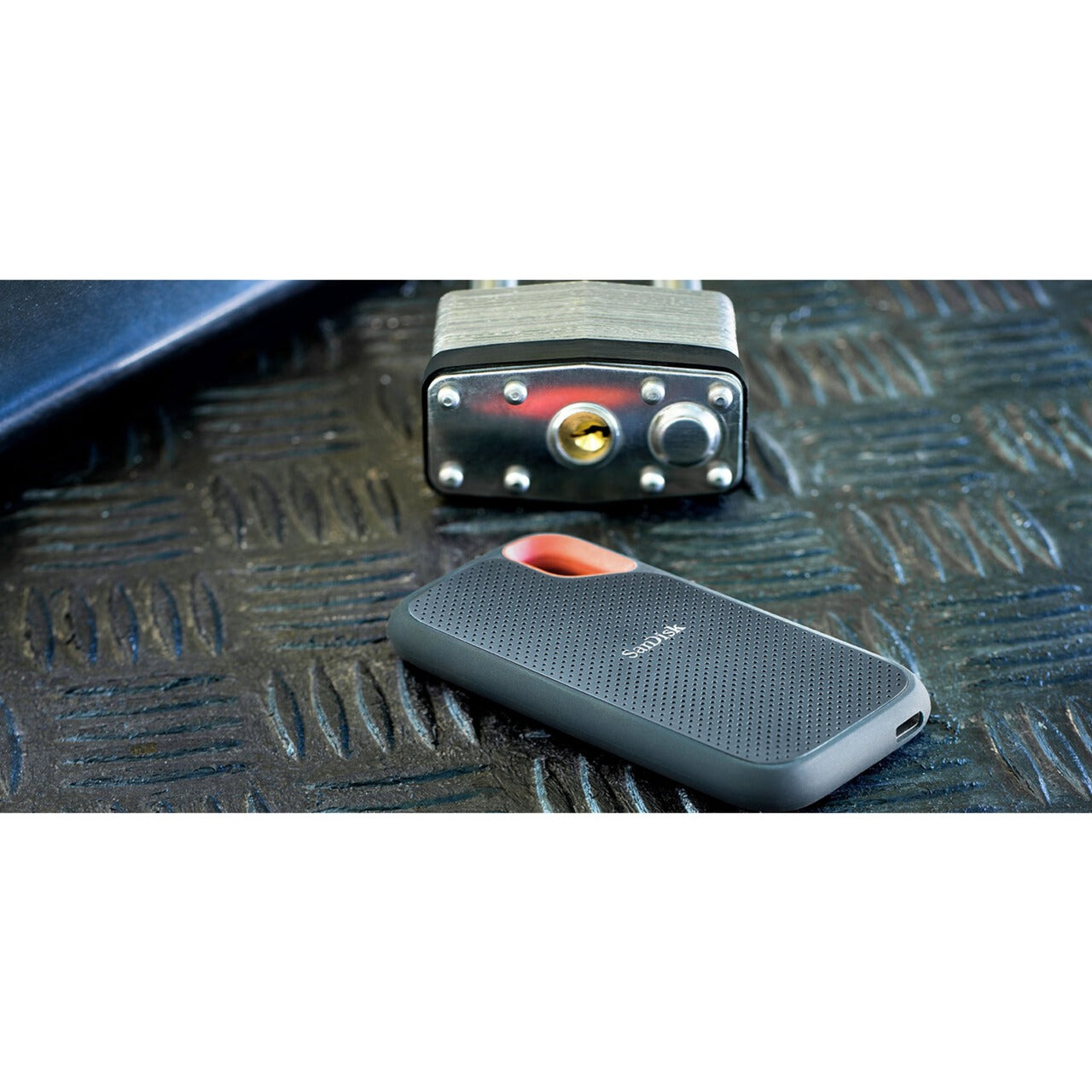 Sandisk extreme portable v2, 1 tb externe ssd (zwart oranje, sdssde61-1t00-g25, usb-c)