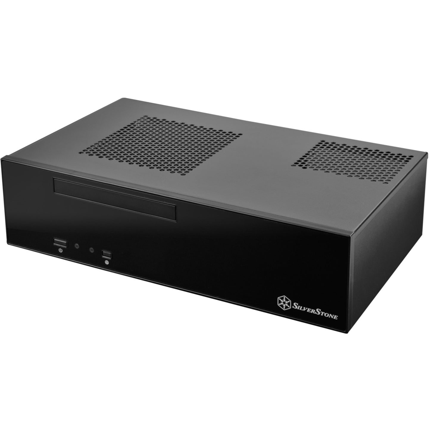 Silverstone sst-ml09b htpc behuizing (zwart | 2x usb-a)