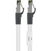 Goobay cat.8.1 netwerkkabel (wit, 0,5 meter, s ftp (pimf), rj-45)