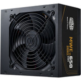 Cooler master mwe 650 bronze v3 650 watt voeding (zwart, 4x pcie) - afbeelding 1