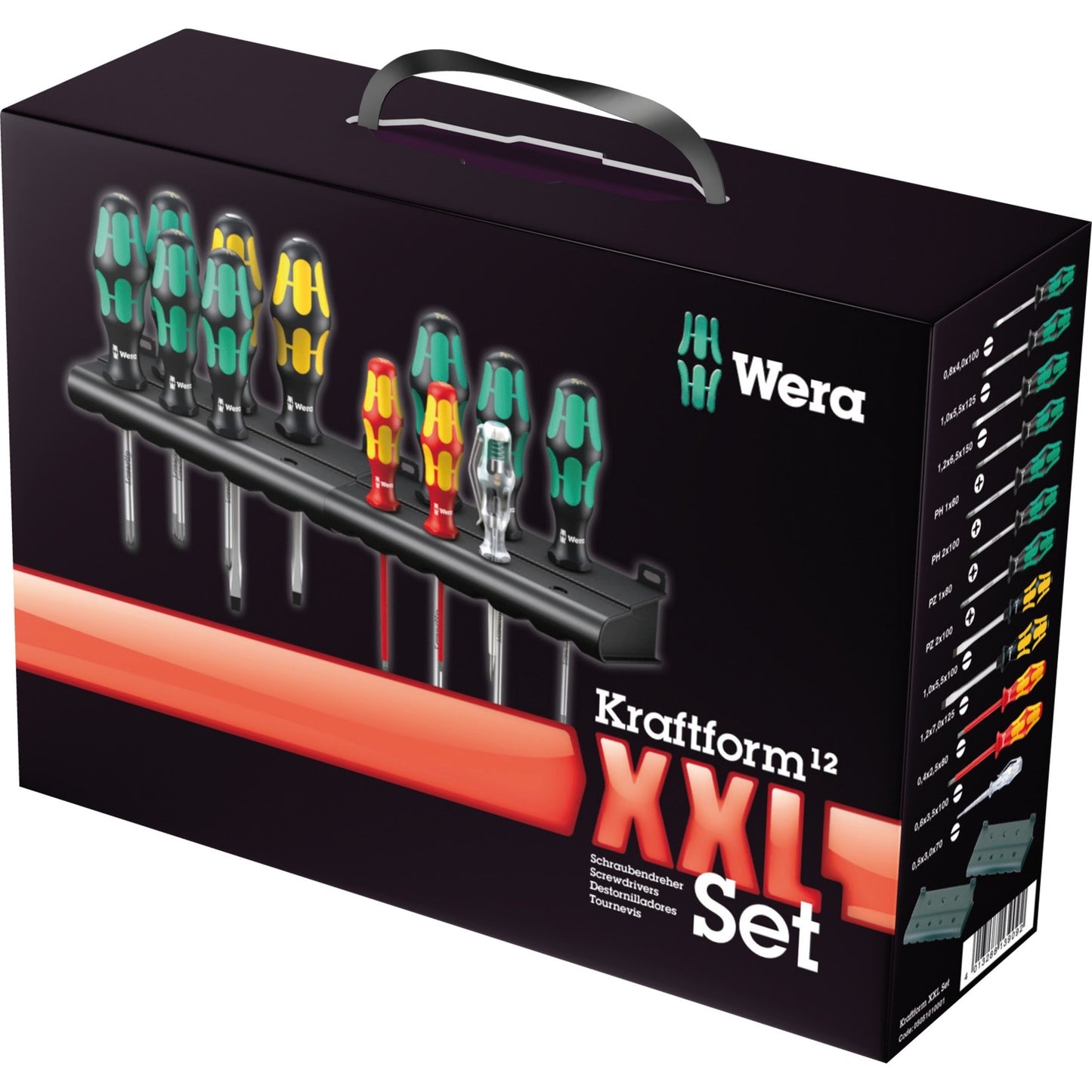 Wera kraftform xxl schroevendraaierset (12-delig)