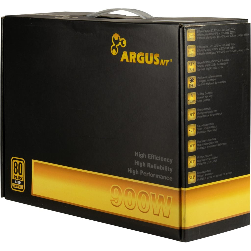 Inter-tech argus gps-900 900 watt voeding (zwart, 4x pcie)