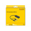 Delock 4-poorts usb 3.2 gen 1 hub met usb type-c of usb type-a aansluiting usb-hub (zwart)