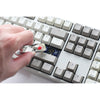 Ducky origin vintage mechanisch toetsenbord (grijs, us lay-out (qwerty), cherry mx red, 100%, hot swap, pbt double-shot keycaps)