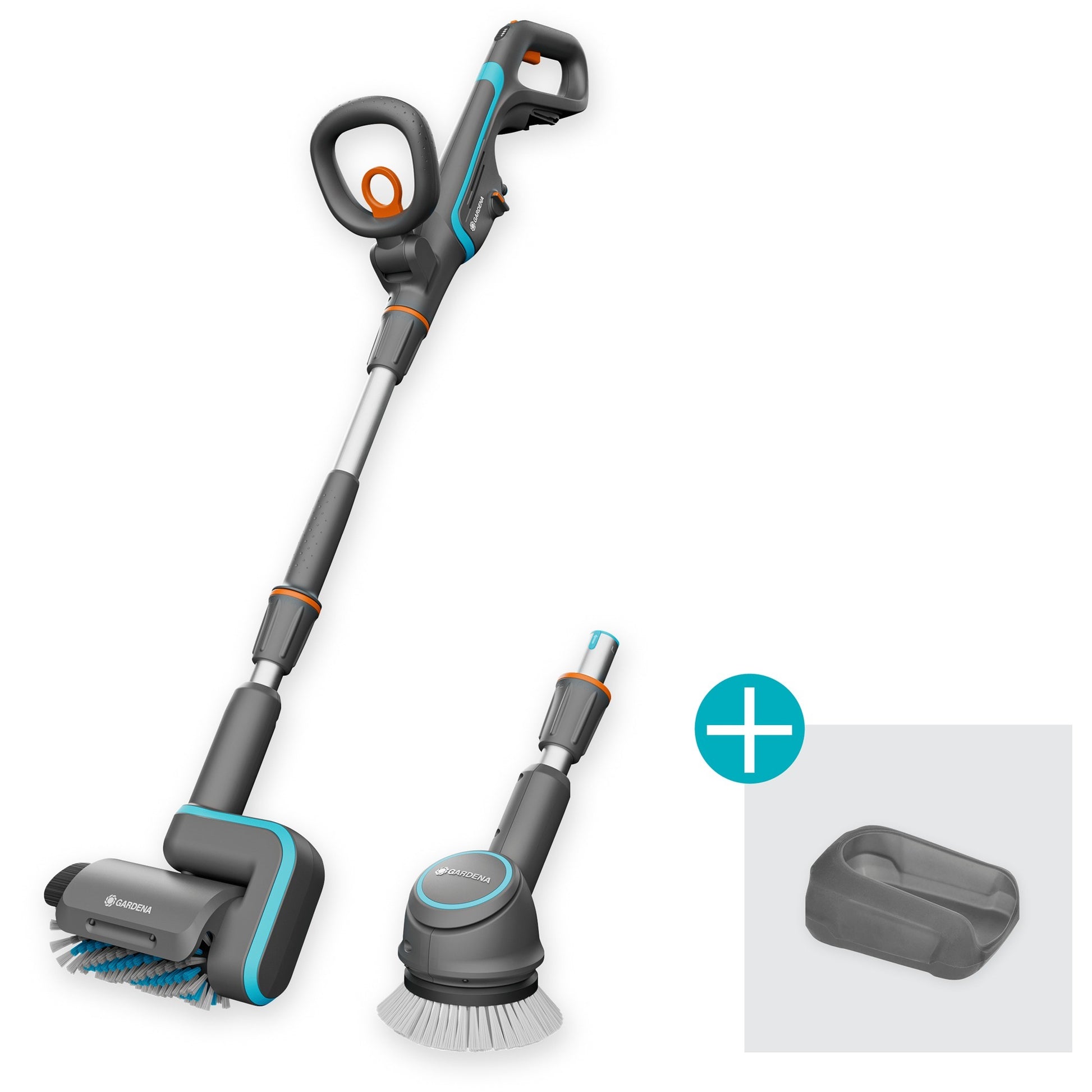 Gardena aquabrush universal accu-multireiniger 04 18v p4a solo vloerreiniger (grijs turquoise, 14842-55, power for all alliance, accu en lader niet inbegrepen)