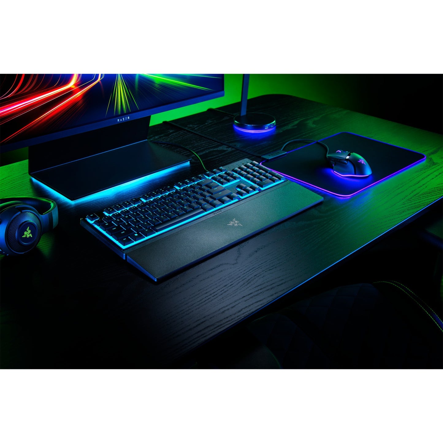 Razer ornata v3 x low profile rgb gaming toetsenbord (zwart, us lay-out (qwerty), membraan, 100%)