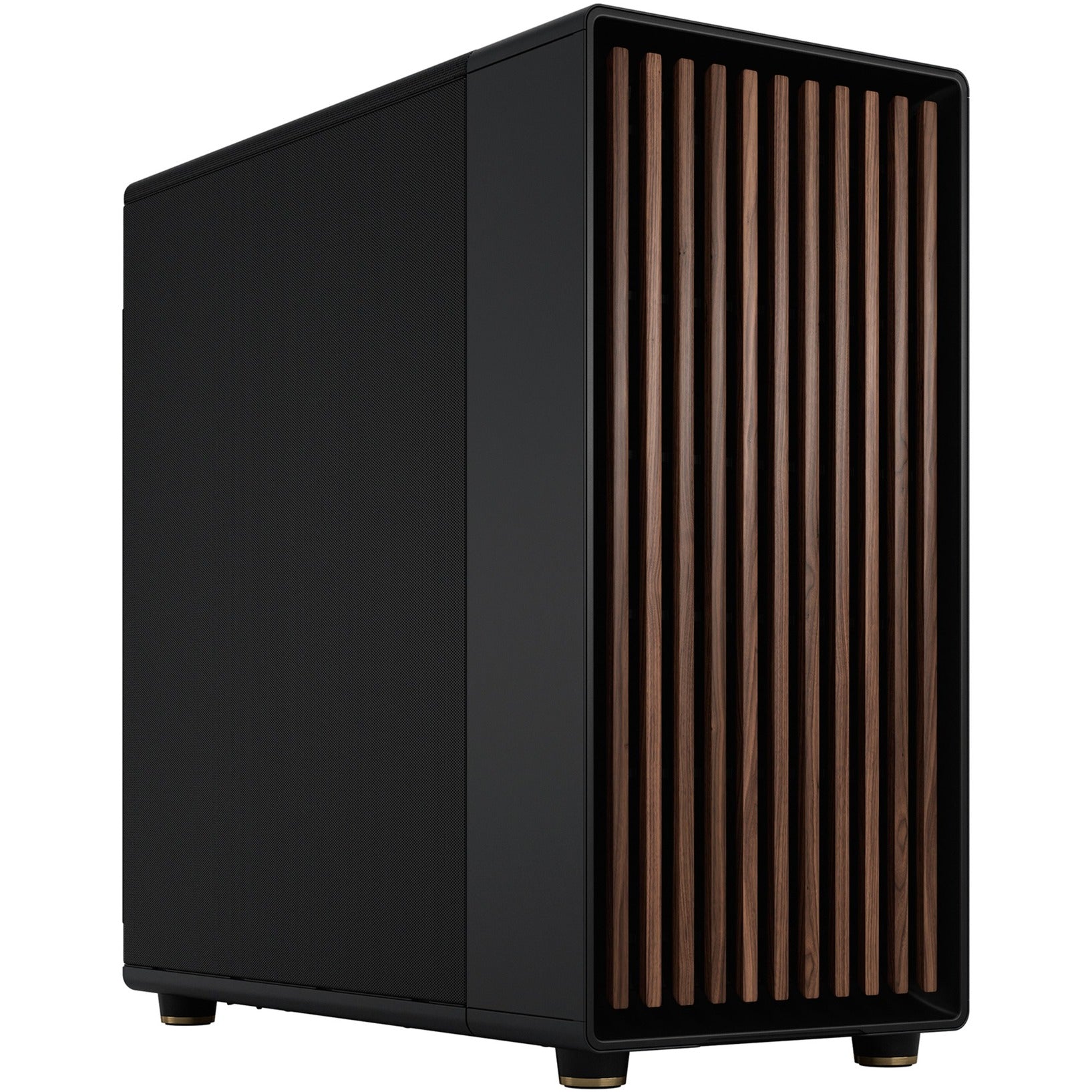 Fractal design north xl midi tower behuizing (zwart houtkleur | 2x usb-a | 1x usb-c)