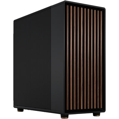 Fractal design north xl midi tower behuizing (zwart houtkleur | 2x usb-a | 1x usb-c)