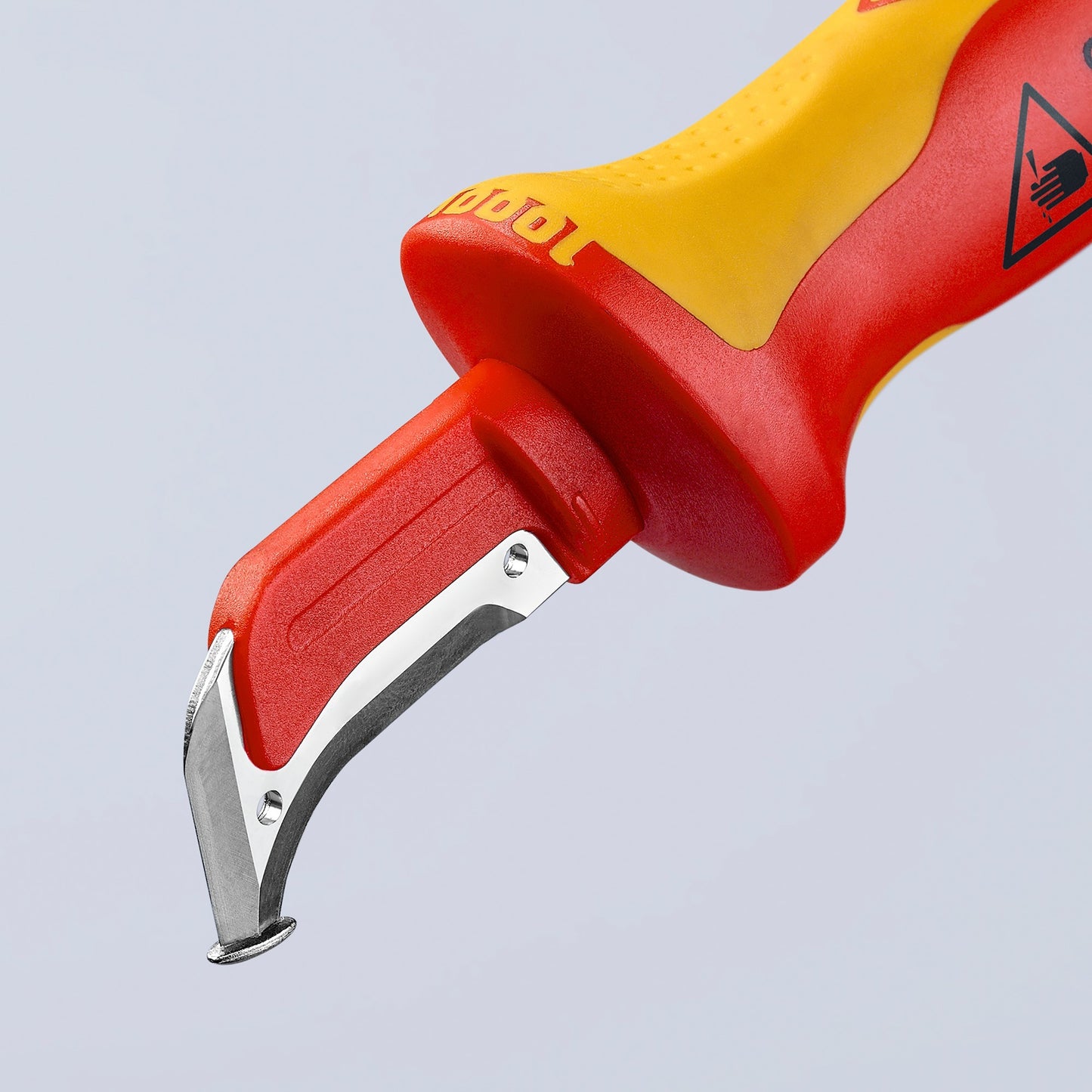 Knipex ontmantelingsmes 9855sb (rood geel, 180 mm)