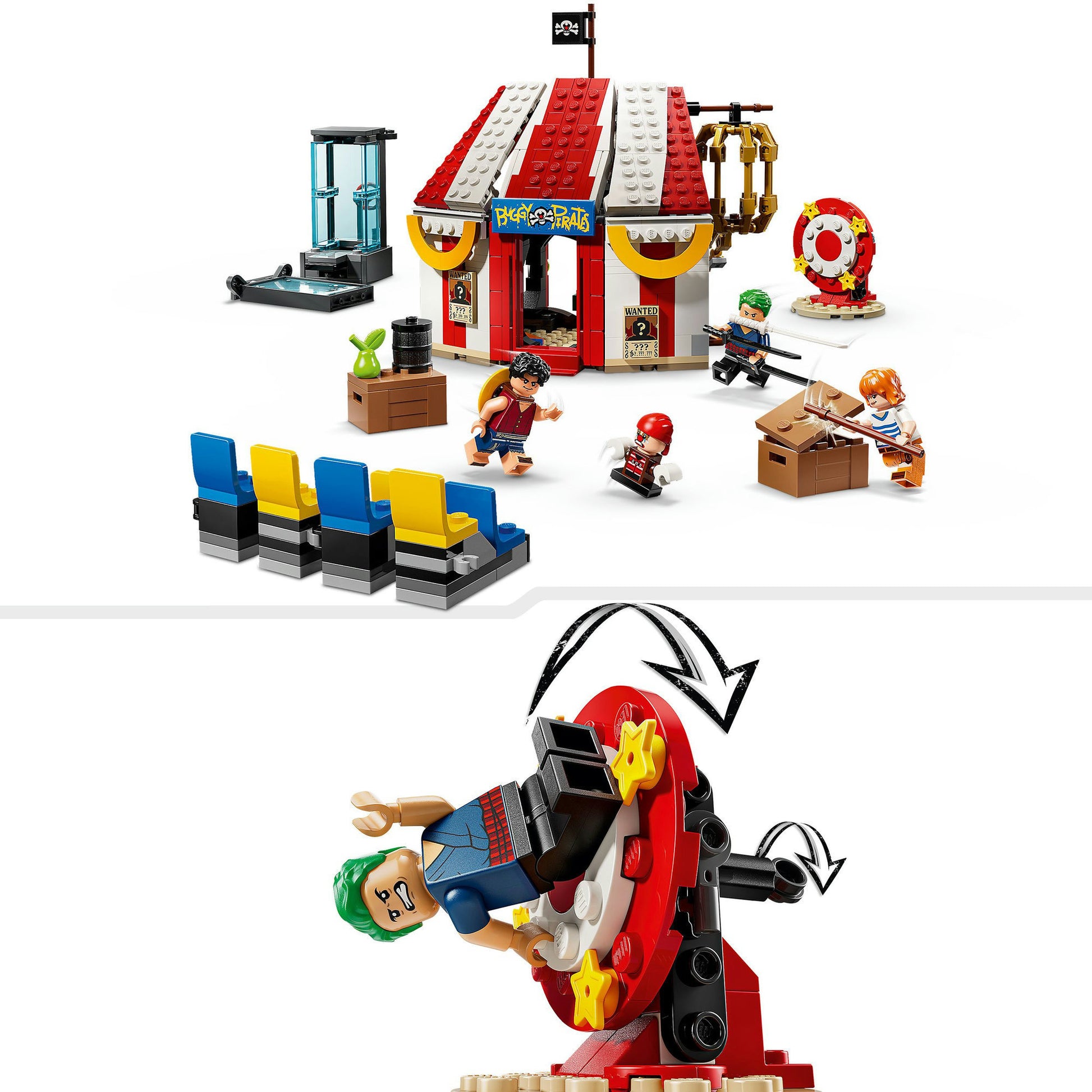 Lego one piece 75637 circustent van buggy de clown