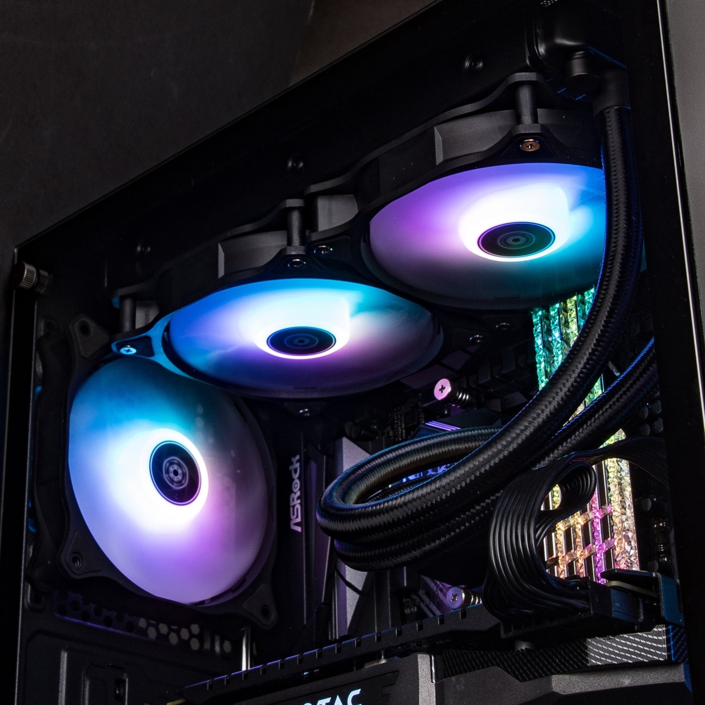 Silverstone air blazer 120r rgb case fan (zwart, 120 x 25 x 120 mm, pwm)