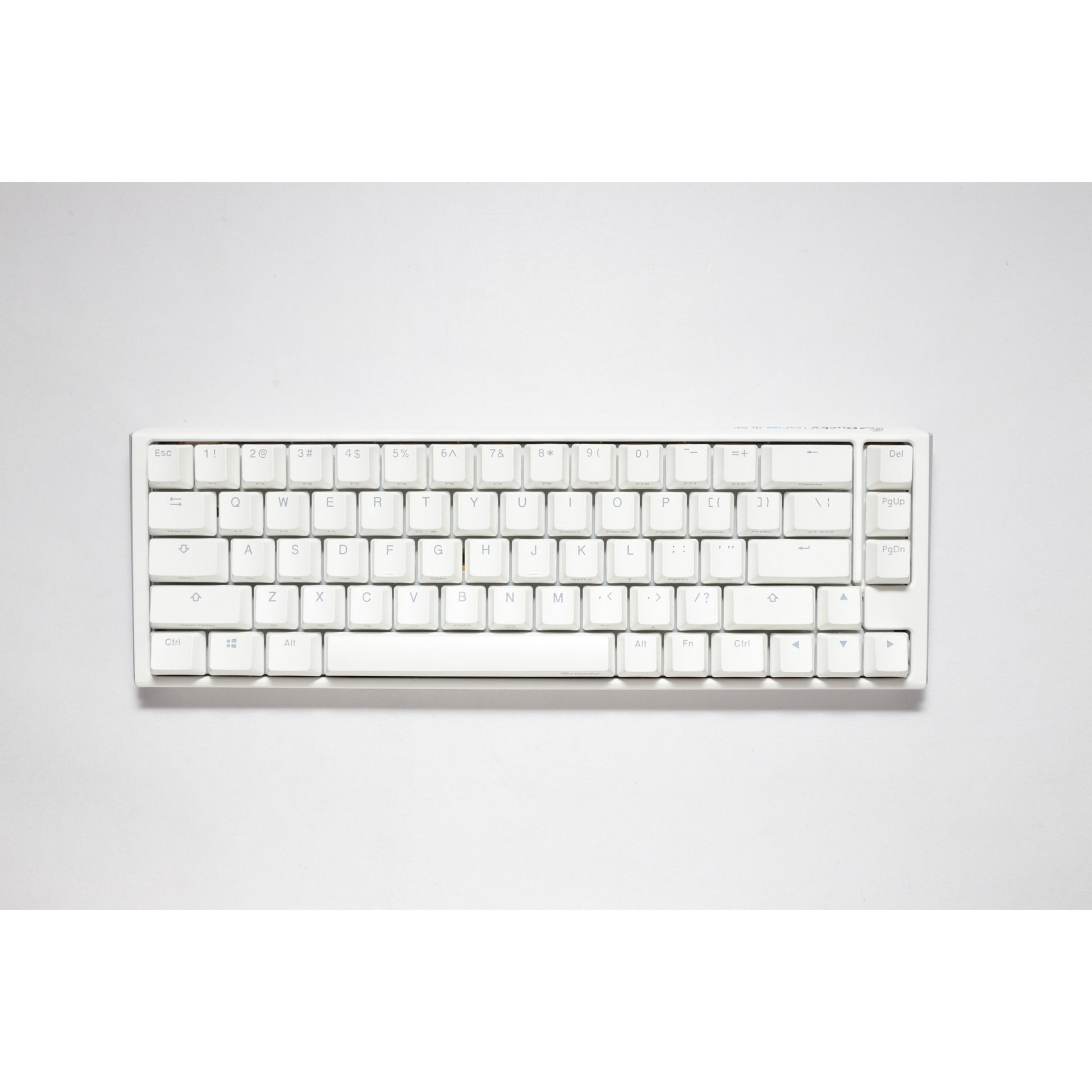 Ducky one 3 classic pure white sf rgb mechanisch toetsenbord (wit, us lay-out (qwerty), cherry mx brown, 65%, rgb leds, double-shot pbt, hot-swappable, quack mechanics)