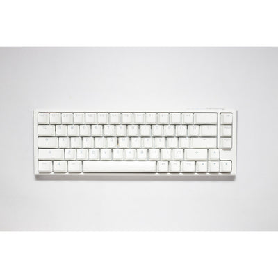 Ducky one 3 classic pure white sf rgb mechanisch toetsenbord (wit, us lay-out (qwerty), cherry mx brown, 65%, rgb leds, double-shot pbt, hot-swappable, quack mechanics)