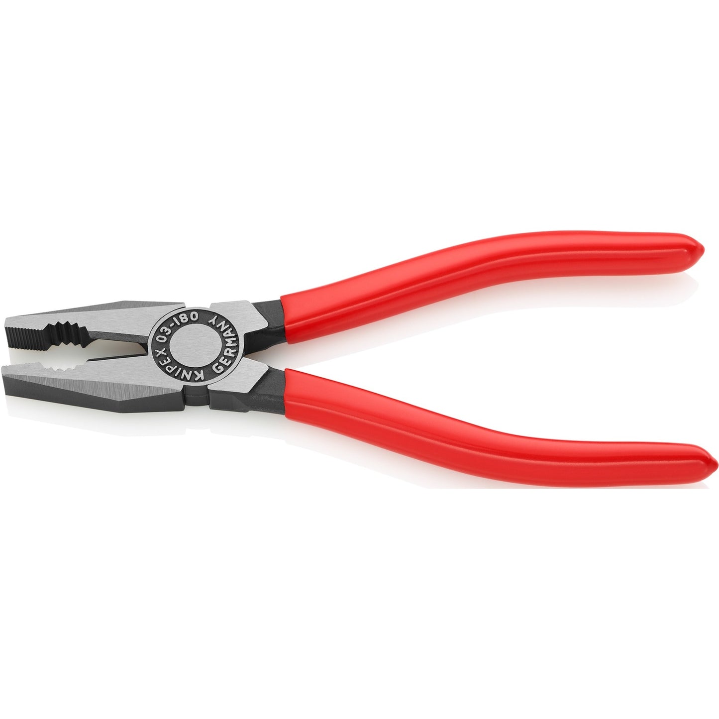 Knipex 03 01 180 - combitang - 180mm met kunststof grepen | geatramenteerd