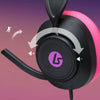 Powera lucidsound ls10 bedrade gamingheadset - middernachtelijke branding over-ear gaming headset (zwart roze, playstation 5, playstation 4, xbox series x|s, xbox one, pc, mobiel)