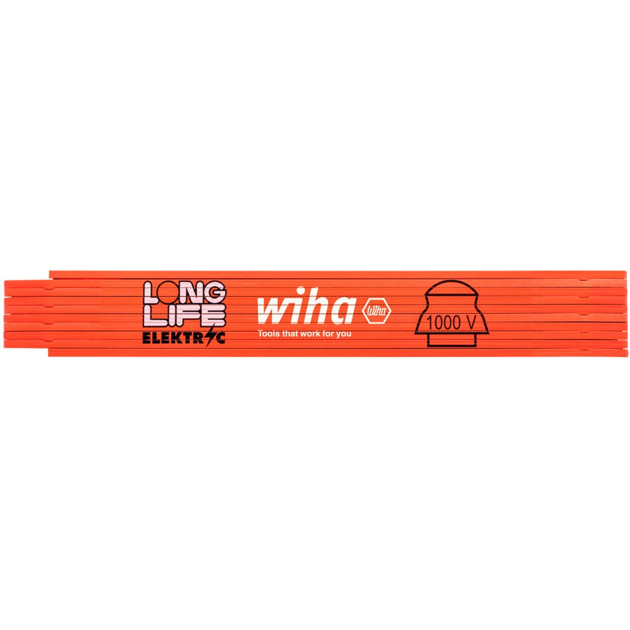 Wiha elektriciensduimstok longlife 2m meetlat (oranje)