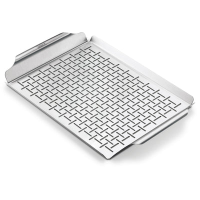 Weber deluxe grillpan grillkorf (zilver)