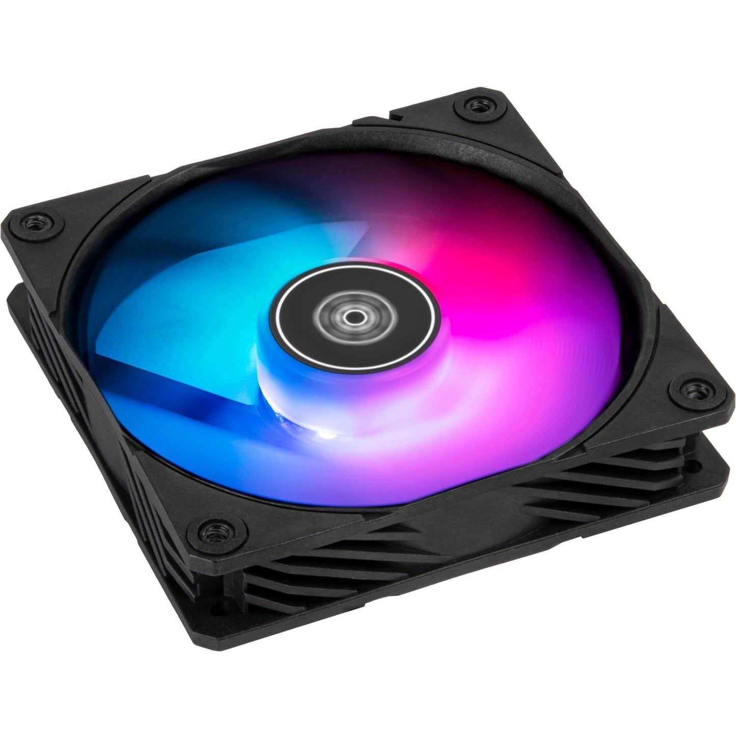 Silverstone shark force 120 argb case fan (zwart, 120 x 120 x 25 mm, pwm)
