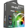 Sharkoon shark disc pwm rgb case fan (transparant, 120 x 120 x 25 mm)