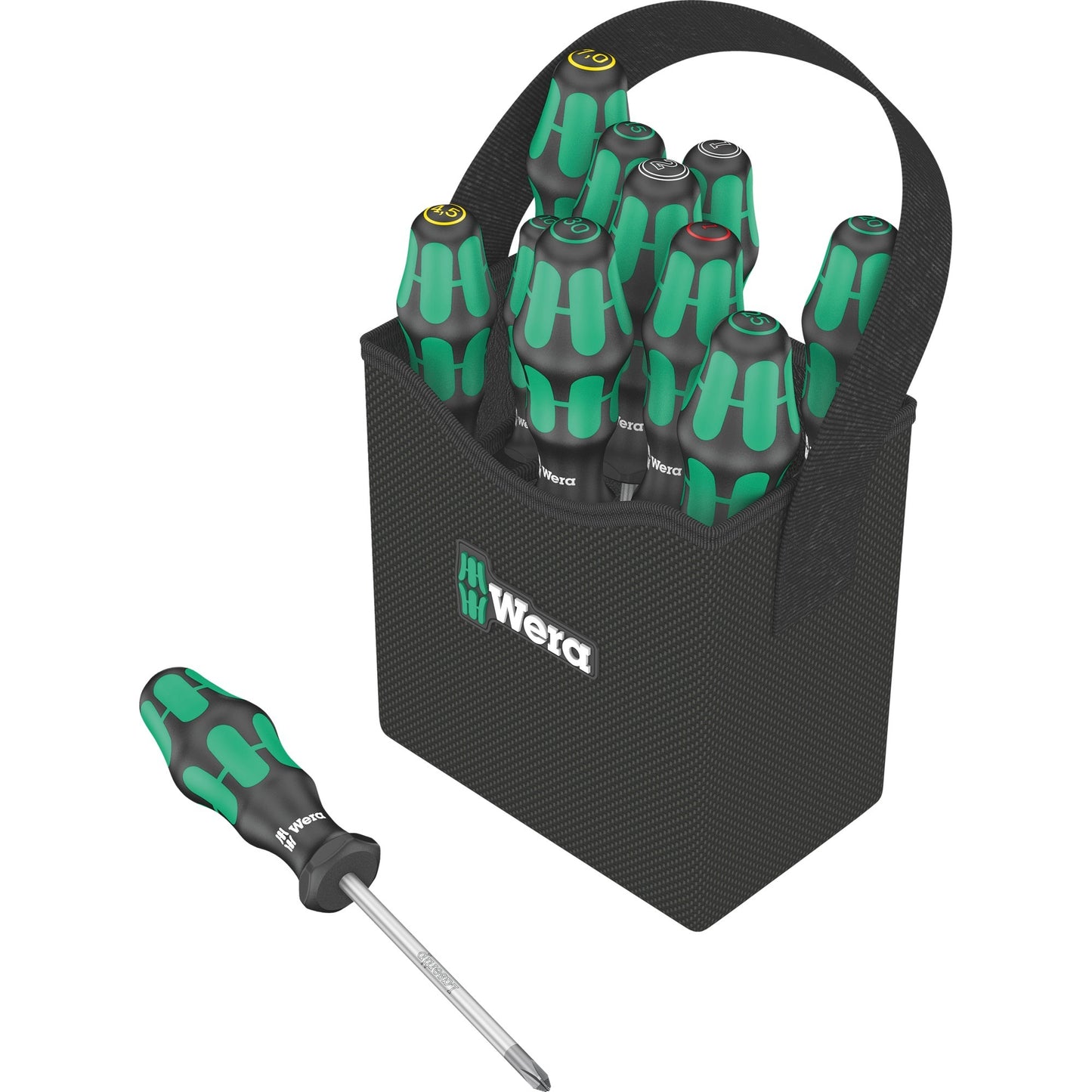 Wera kraftform 2go 300 schroevendraaier (zwart groen)