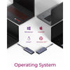 Icy box ib-dk4062-cpd 12-in-1 dockingstation (aluminium)