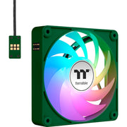 Thermaltake ct120 ex argb sync pc cooling fan racing green (3-fan pack) case fans (groen, 3 stuks, 120 x 120 x 25 mm, pwm) - afbeelding 2