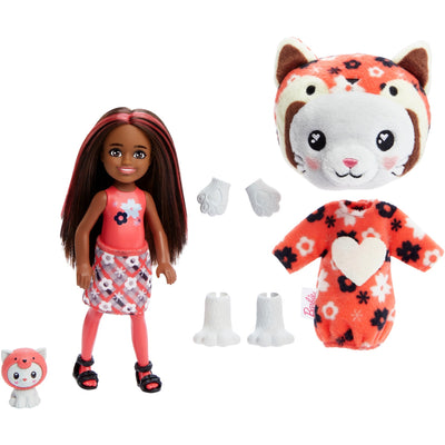 Barbie cutie reveal pop - 13,9 cm - kitten rode panda - pop