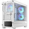 Fractal design pop mini air rgb midi tower behuizing (wit | 2x usb-a | rgb | window)
