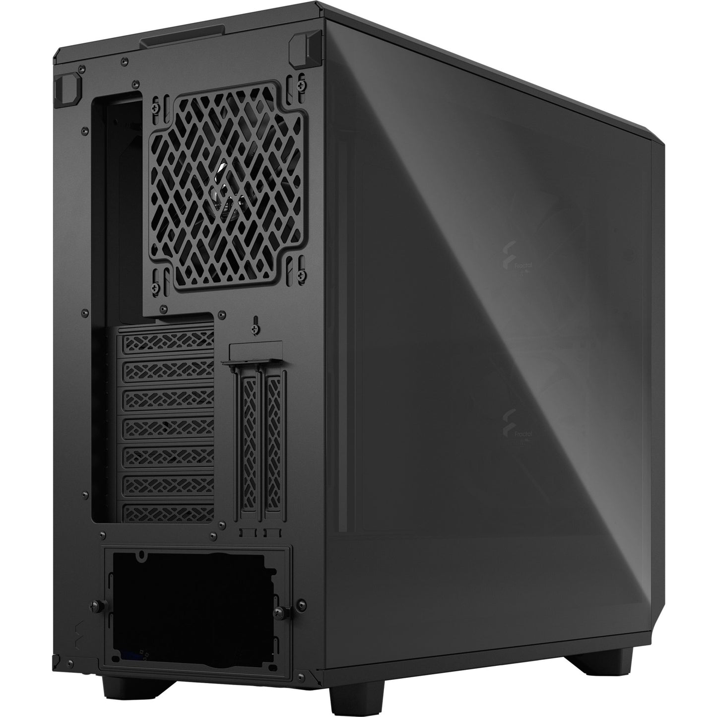Fractal design meshify 2 light tempered glass midi tower behuizing (zwart | 2x usb-a | 1x usb-c | window)